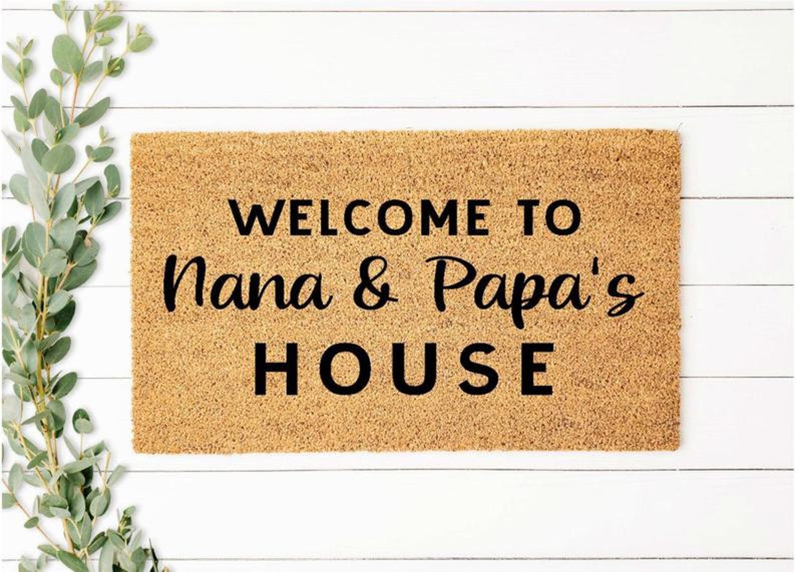 Gift for Grandparents Doormat Mat Personalized Etsy