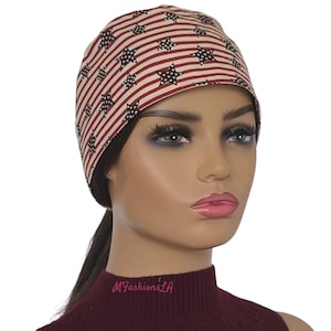 Patriotic Scrub Cap/4th Of July Unisex Surgical Cap/Dental Hat For Men And Women/OR Headwear/Dental Scrub Hat/Gift for Her/Gift Idea For Him