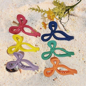 Pack of 2 Extra Large Colorful Hair Claw/Clips For Thick Hair/Ideal Gift for Hair Accessories Lovers//Vibrant Extra Large Hair Claw Clips