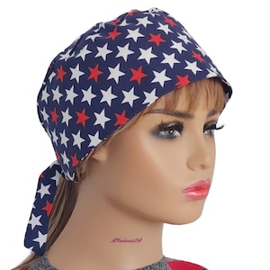 Patriotic Scrub Cap/4th Of July Unisex Surgical Cap/Dental Hat For Men And Women/OR Headwear/Dental Scrub Hat/Gift for Her/Gift Idea For Him
