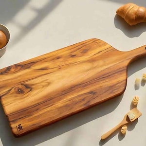 Handmade Wooden Serving Board: Minimalist Charcuterie Tray