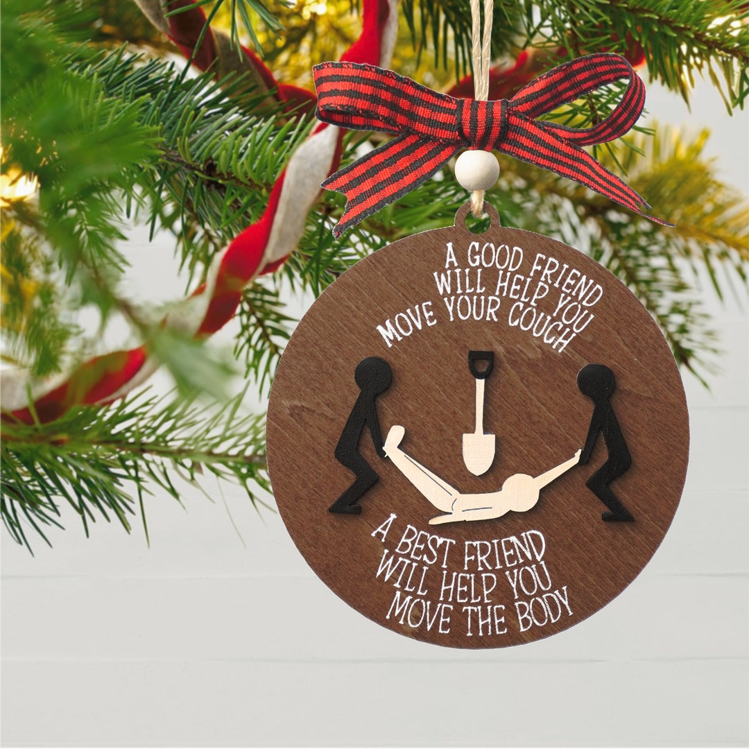 Funny Best Friend Christmas Ornaments 2023, Naughty Christmas Ornaments