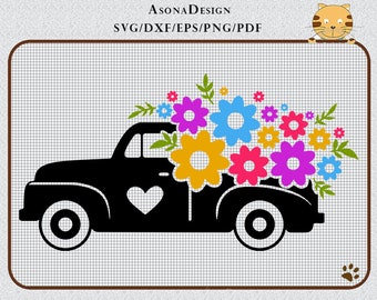 Download Truck Flower Etsy