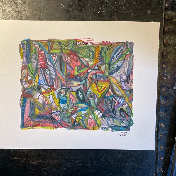 Original watercolor painting abstract. “Untitled #272”/Original Abstract nting Painting