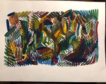 Original watercolor abstract painting/Original Abstract Painting