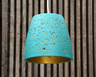 Formicaio (Italian for Anthill) Aquamarine, LED pendant light handmade in Sydney out of paper mache.