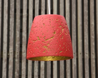 Formicaio (Italian for Anthill) Red Chili, LED pendant light handmade in Sydney out of paper mache.