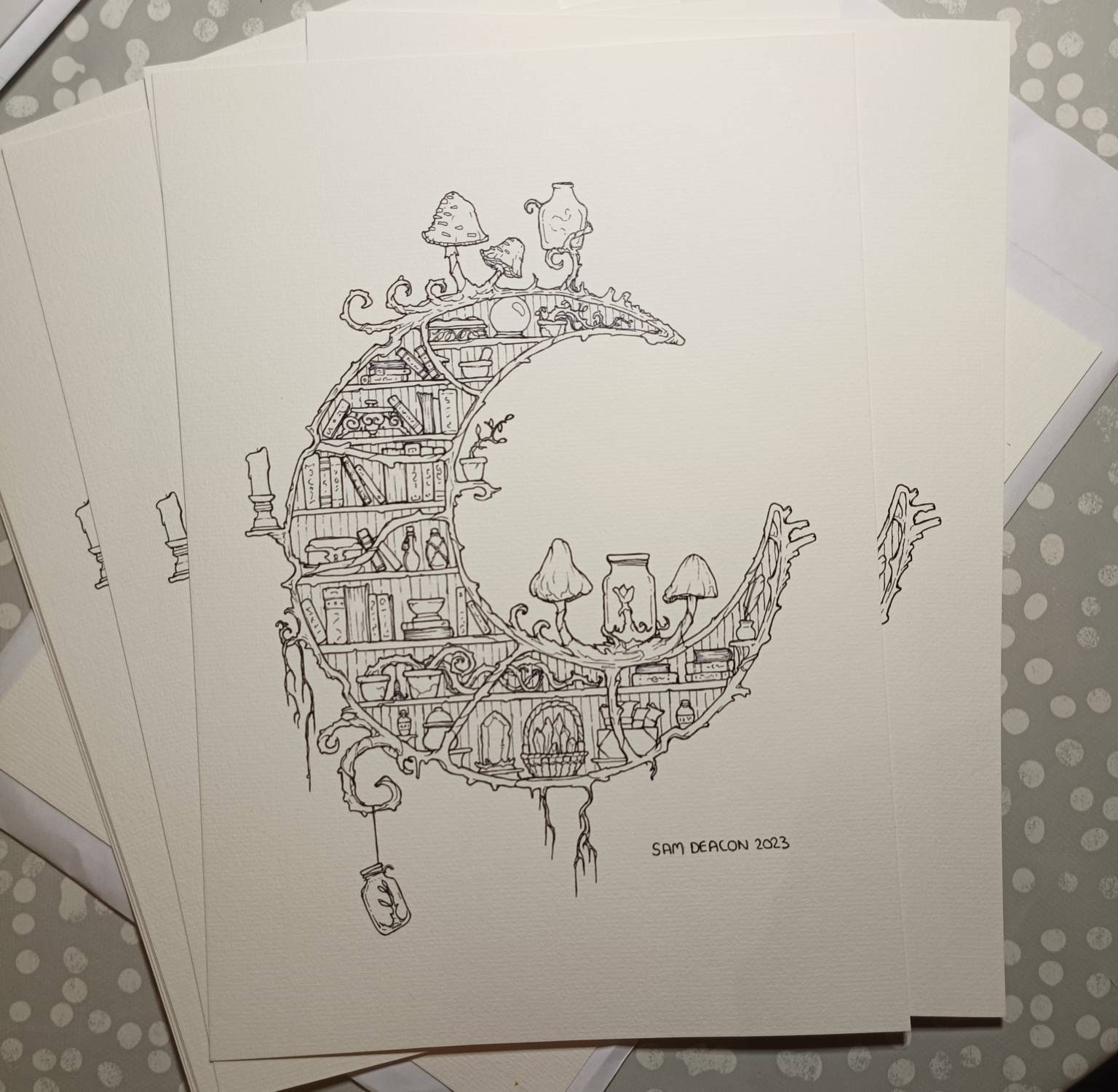 PRINT BUNDLE - Sun, Star and Moon Library Designs! - A4 Prints ...