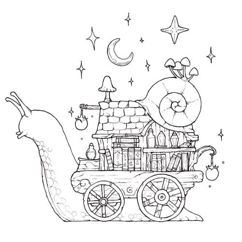 生命の樹 | デジタルダウンロード | ファンタジーのインク画 生命の樹 | デジタルダウンロード | ファンタジーのインク画