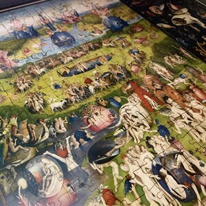 Jan van Eyck The Last Judgment Wooden Jigsaw Puzzle - Northern Renaissance, Biblical Apocalypse Scene image 10