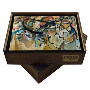 Wassily Kandinsky’s Composition 5 | Abstract Wooden Jigsaw Puzzle