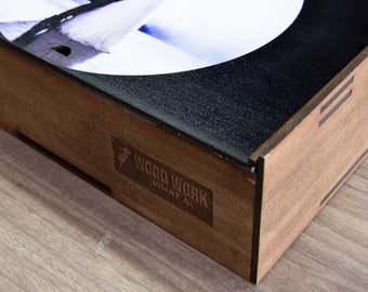 Personalized Round Wooden Puzzle: Custom Photo, 23 Inches