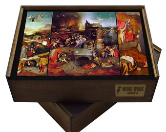 Bosch Saint Anthony Puzzle, Surreal Renaissance Art (500 & 1000 Pieces)