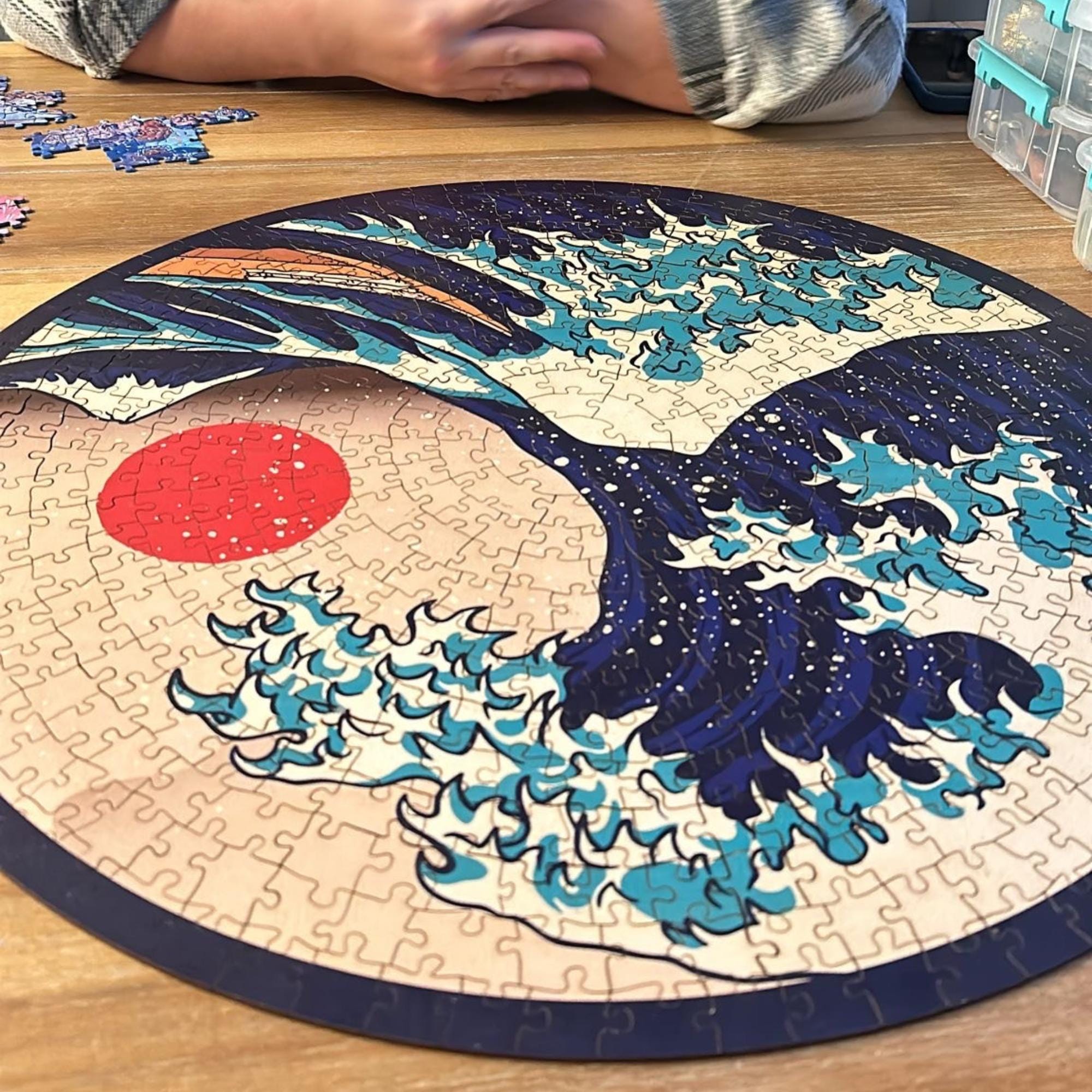 Earth – Round Wooden Jigsaw Puzzle | Collector's Edition