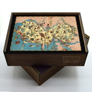 NEW JERSEY State Wooden Puzzle | Adult Jigsaw | Unique gifts | Map Collector gifts