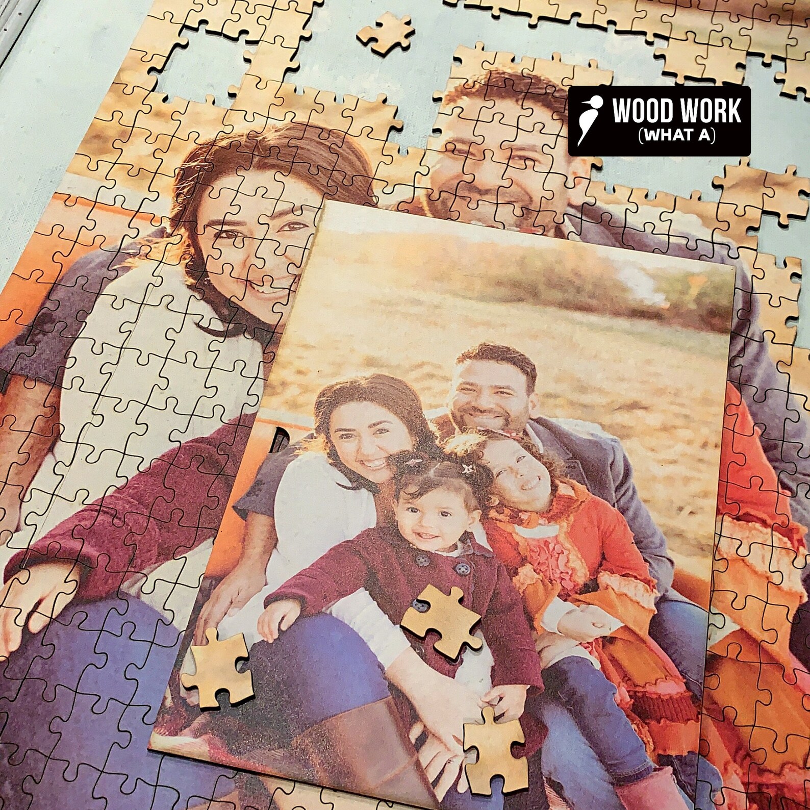 Personalized wooden puzzle Up to 1200 pieces Custom Photo Etsy