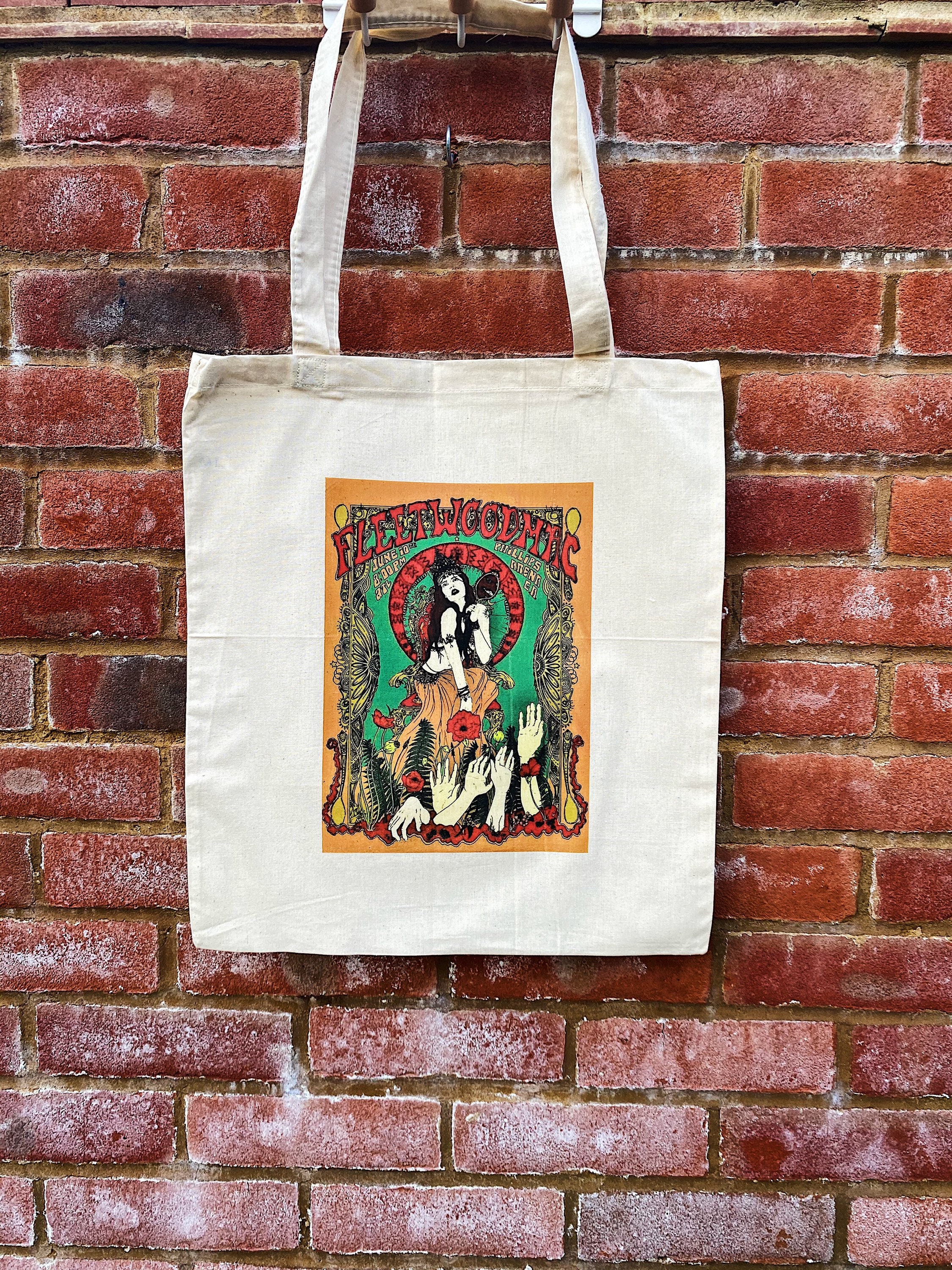 UNISEX Fleetwood Mac poster ,ethical handmade tote bag (one of our mo…