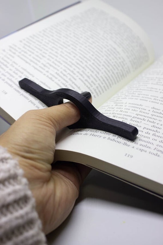One Hand Book Page Holder Thumb Page Holder One Hand Etsy