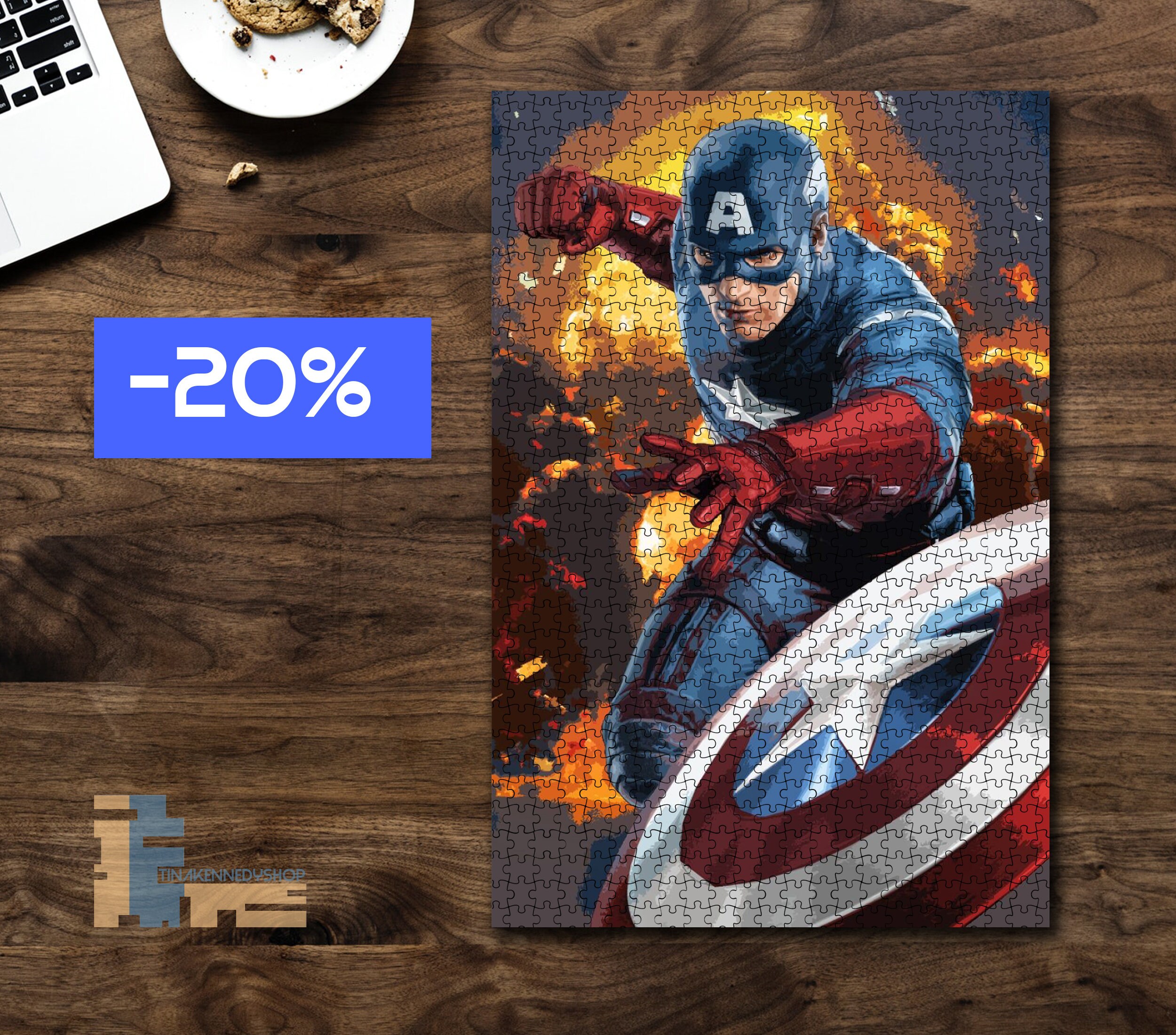 Captian America Puzzles Marvel Captain America Puzzles | Etsy