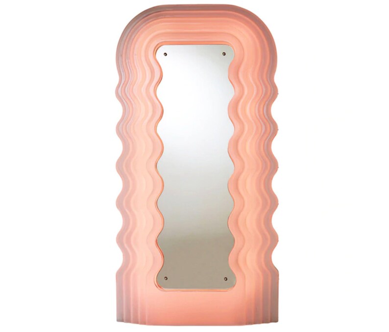 Wavy Pink Mirror in the Ultrafragola Style Etsy