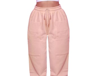 new ladies fleece front pockets joggers loungewear bottoms sweatpants trousers