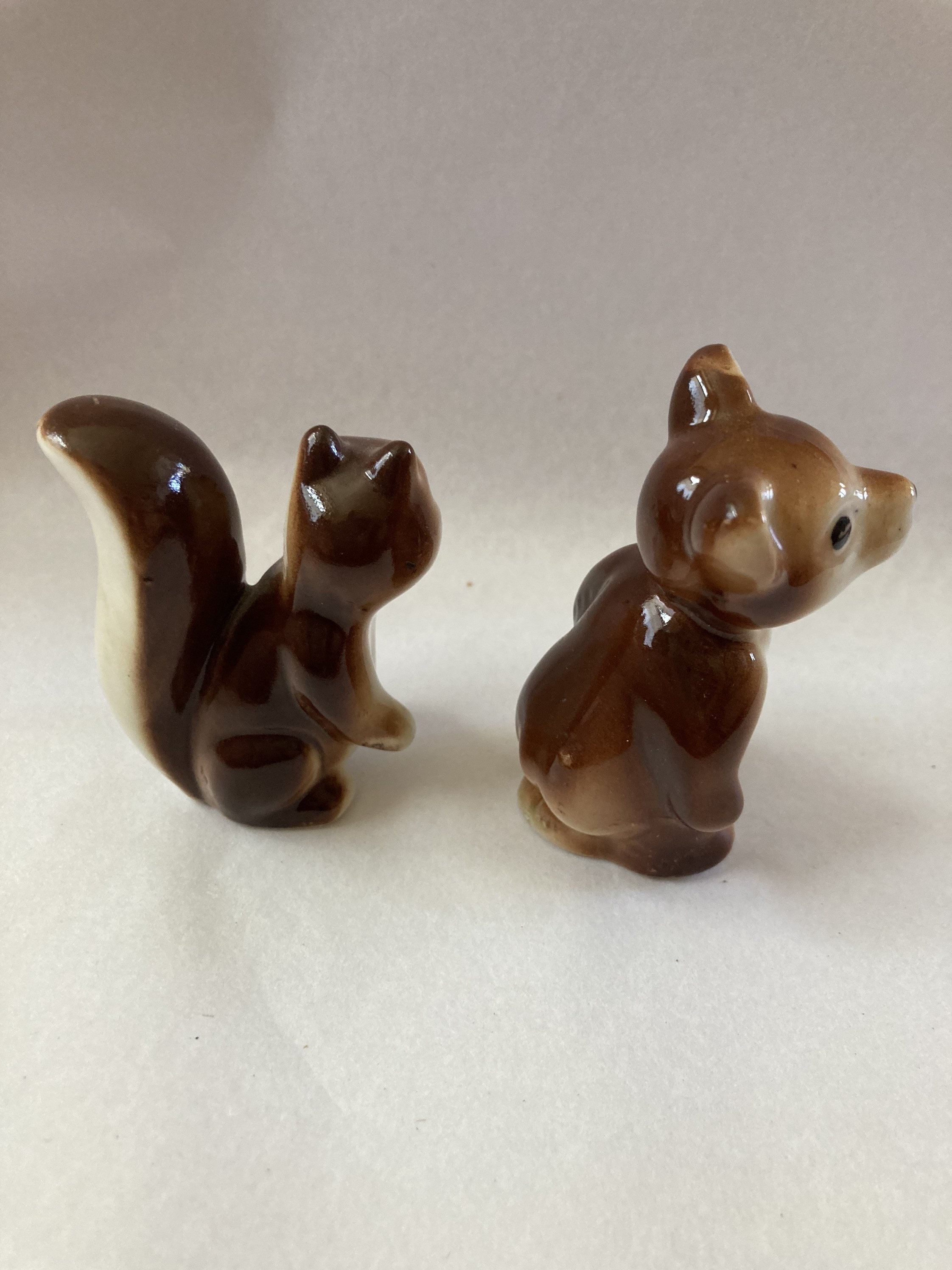 Vintage woodland animal figurines made in Japan Bear and | Etsy