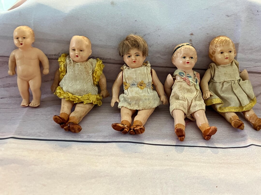 Antique Celluloid Dolls With Original Clothing- Made in Germany! - Etsy