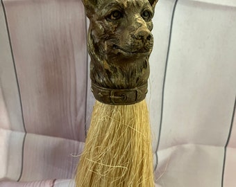 vintage German shepherd head gentleman’s brush for clothes