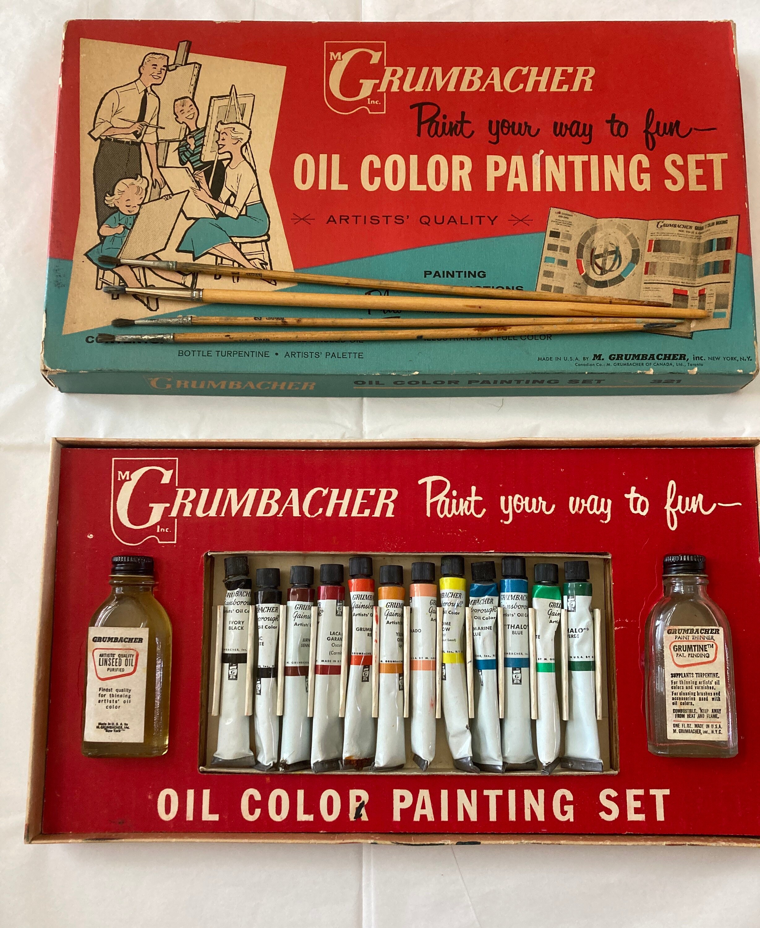 Vintage Grumbacher paint your way to fun oil color painting Etsy