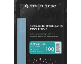 Staleks Disposable Files For Straight Nail File EXCLUSIVE 22 100, 150, 180, 240 grits (50 pcs)