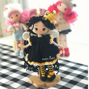 Crochet amigurumi BEE DOLL ENGLISH pdf pattern