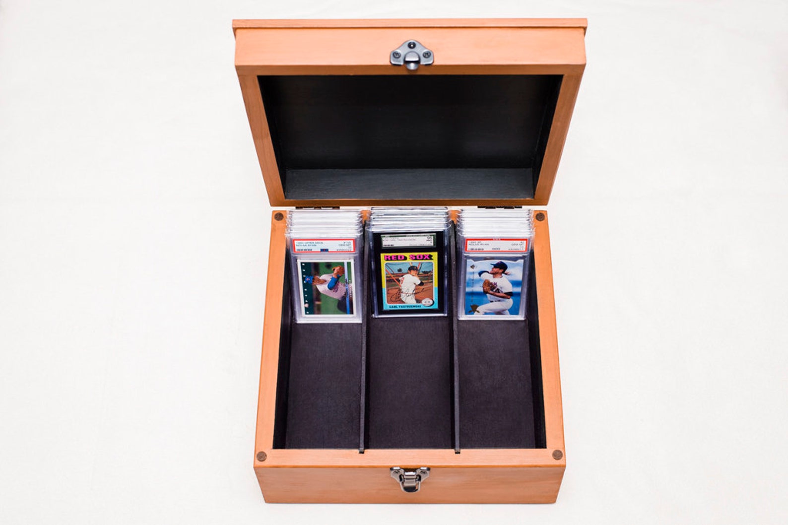 100 Graded Card Wood Storage Box For PSA BGS SGC Slabs Made Etsy