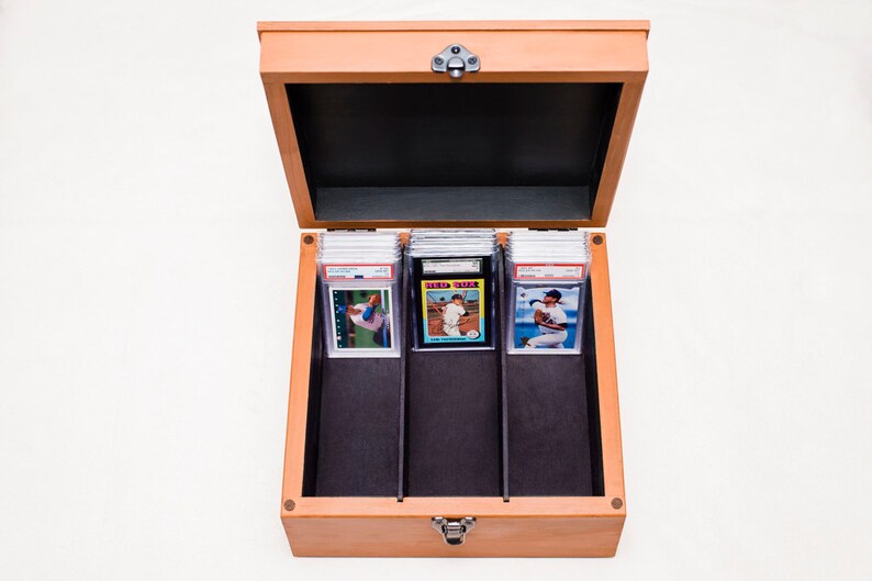 100 Graded Card Wood Storage Box For PSA BGS SGC Slabs Made Etsy