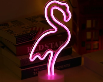 Flamingo Shape Neon Light Lamp | Neon Sign light | Neon light Lamp | Neon Decor | Neon Sign for Wedding | Neon Sign for Room | Neon Animal