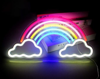 Rainbow Shape Neon Light Sign | Neon Sign light | Neon light Lamp | Neon Wall Décor | Neon Sign for Wedding | Neon Sign for Room