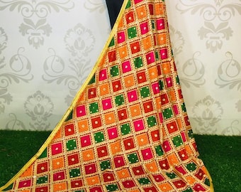 Indian and Pakistani Phulkari Embroidered