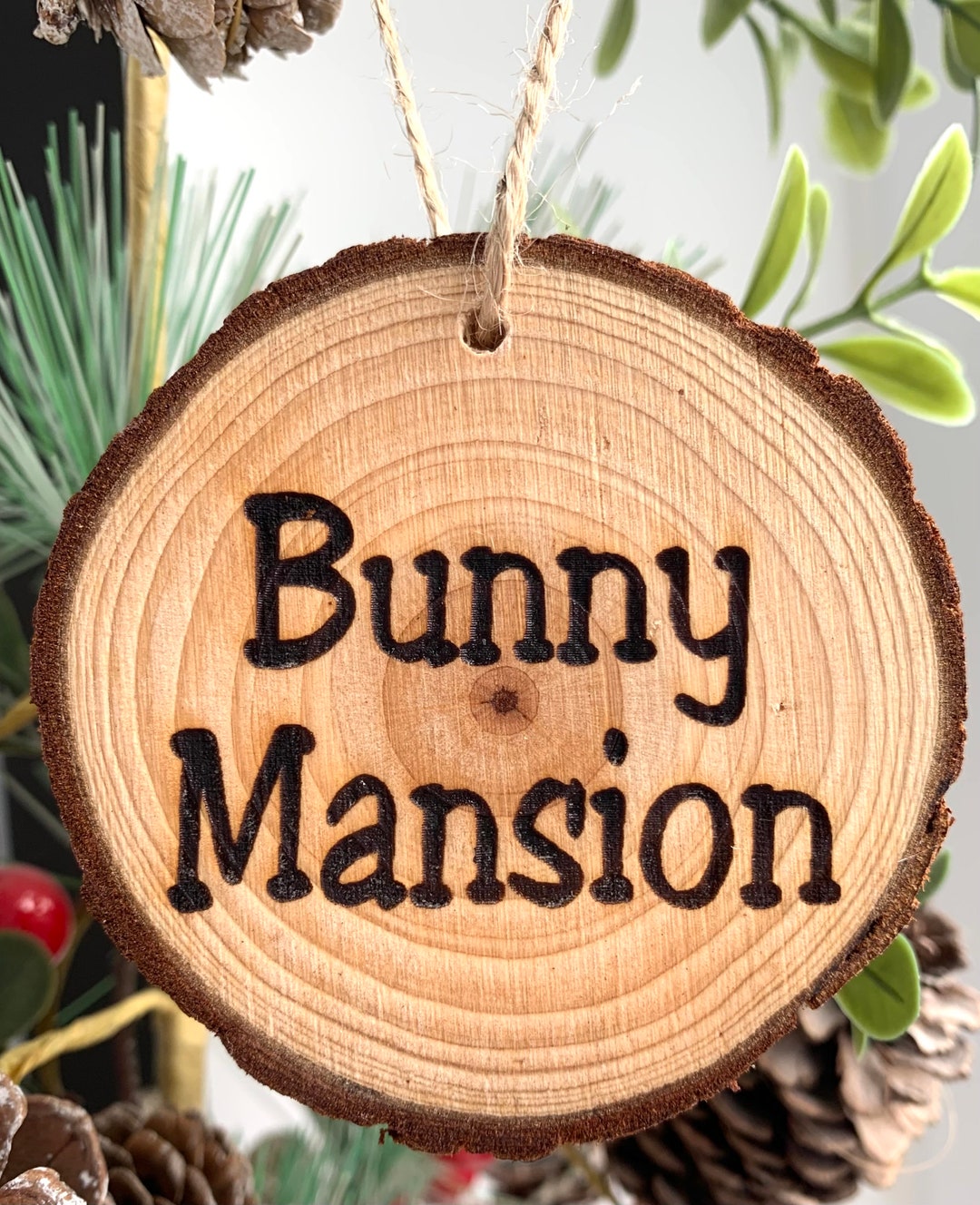 Svg Rabbit House Sign Wooden Engraved Rabbit House Sign ‘bunny Mansion’ - Etsy UK
