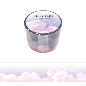 Mindwave Clear Tape - 30mm - Twilight Clouds - 1 pc