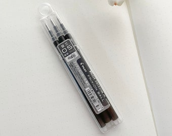 Pilot Frixion Ball Gel Pen Refill 3 Pack Black Ink, 0.5mm 1 Set 