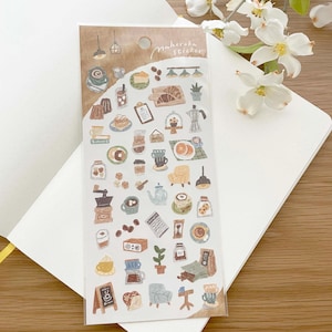 Journal Mindwave Sticker - Mahoroba - Cafe - 1 pc