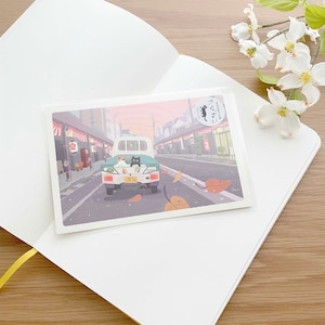 Carte postale - Tabineko Travelling Cats - Passagers clandestins - 1 pièce