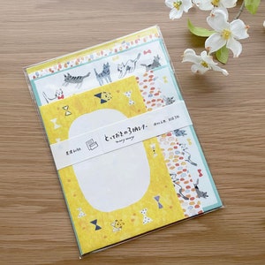 Furukawashiko Washi Letter Set Pack - Playful Cats - 3 Styles - 1 pc
