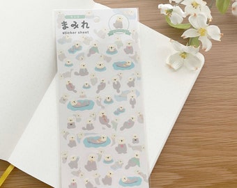 Clear Sticker - Sea Otters - Mamere
