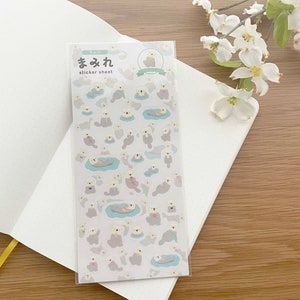 Sticker transparent - Loutres de mer - Mamere