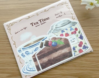 Furukawashiko Petite Letter Set - Berry Tea Time - 1 pc