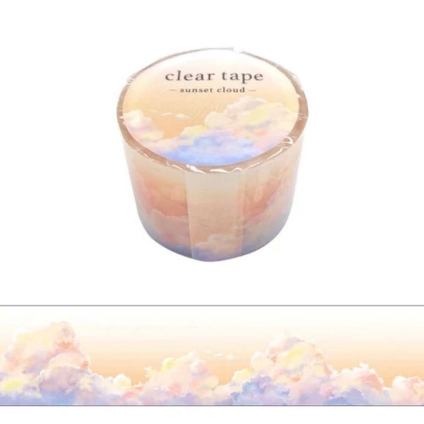 Mindwave Clear Tape - 30mm - Early Morning Clouds - 1 pc