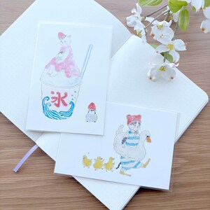 Carte postale - Chats d'été - Tocoro Comugi - 1 pièce