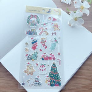 Paper Sticker - Christmas Shiba Inu Dogs - Natsuyoshi Murata- 1 pc
