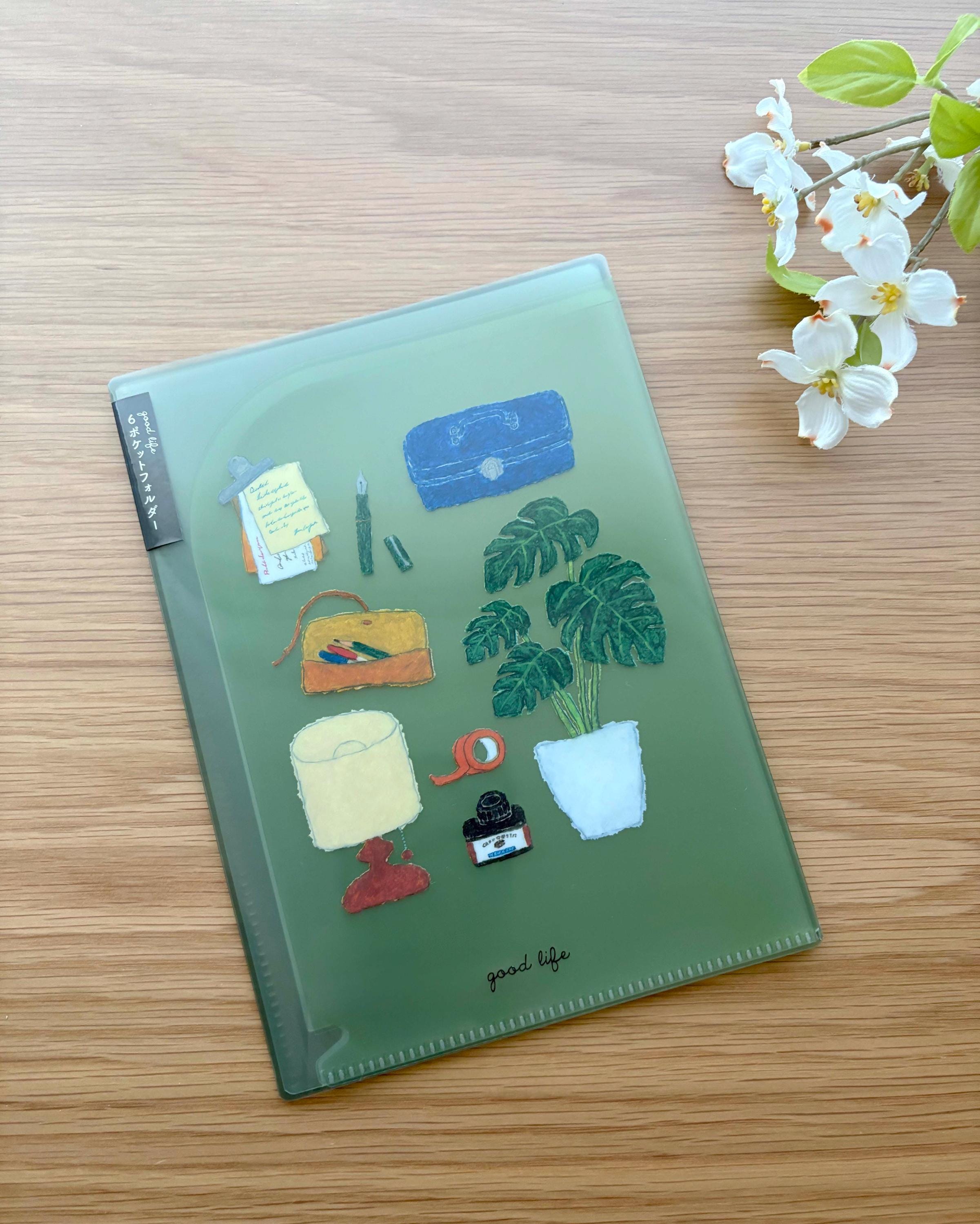 A5 File Folder with 6 pockets - Yusuke Yonezu - Good Life - Green - 1 pc