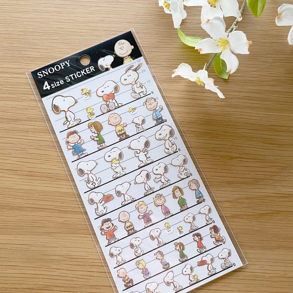 Sticker - Snoopy Peanuts Gang - Sepia - 1 pc